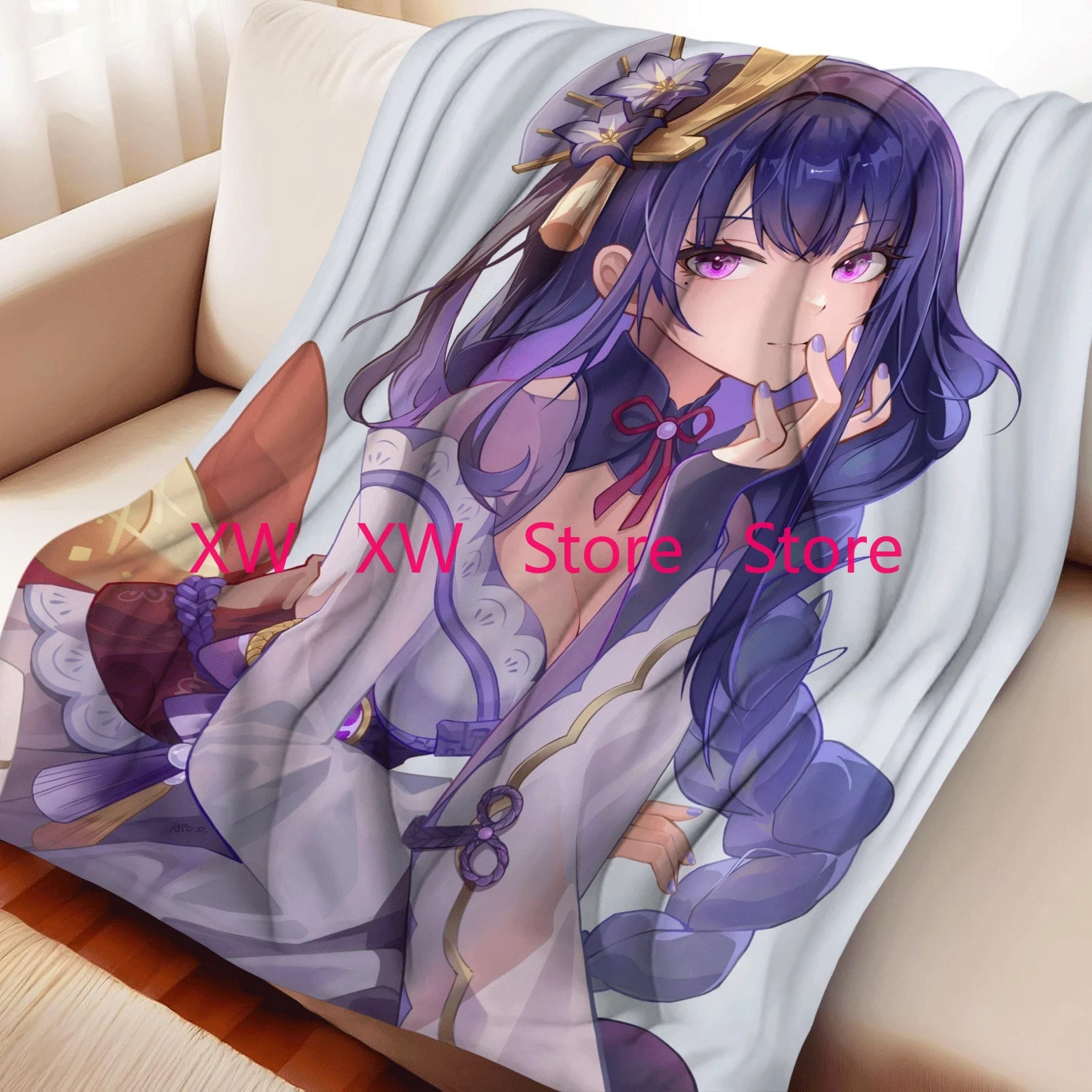 Genshin Raiden Blanket Is Suitable for Home Bedding and School Bedding It Is A Must-Have Flannel Gift for Dormitories
Genshin Raiden Blanket Is Suitable for Home Bedding and School Bedding It Is A Must-Have Flannel Gift for Dormitories