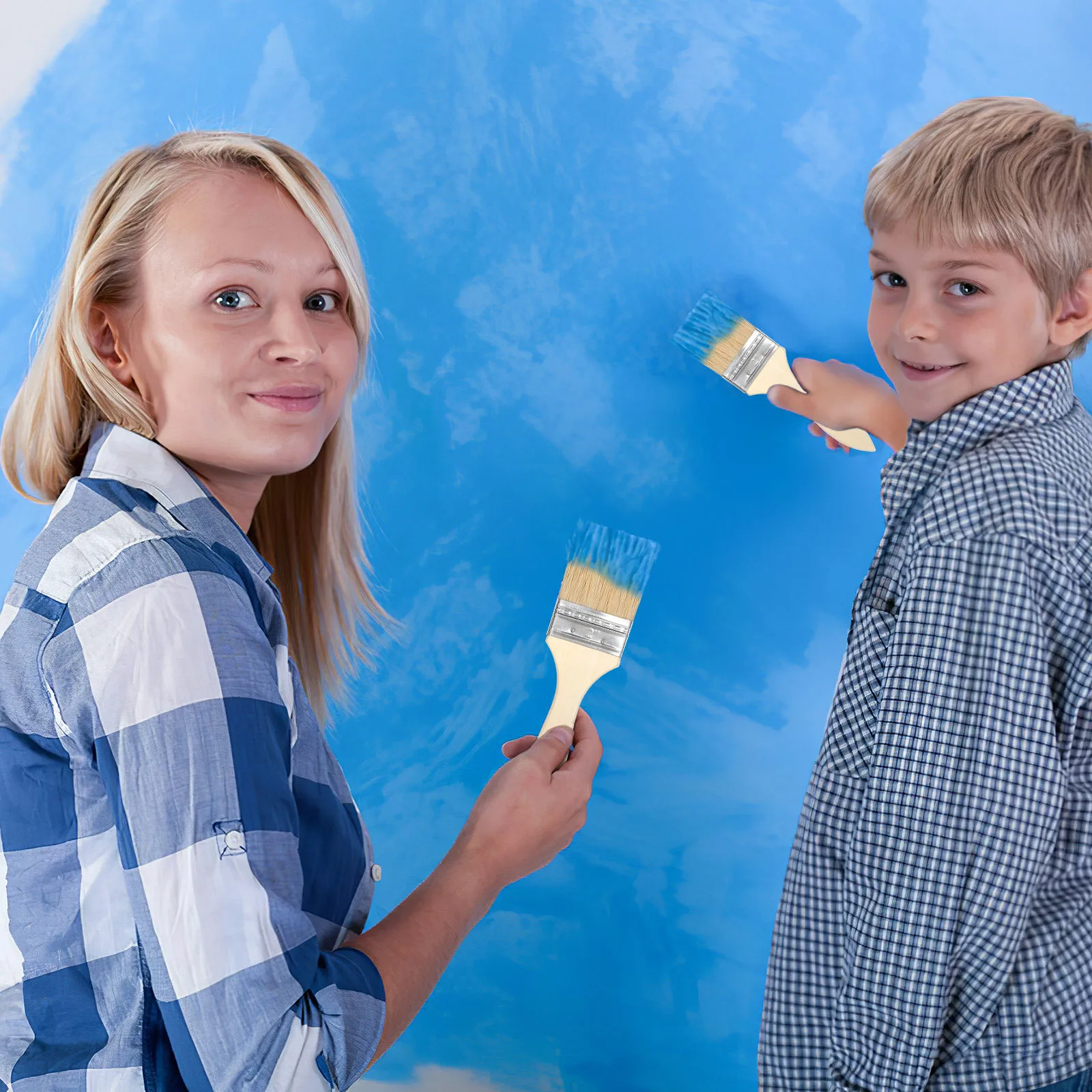 Thickened Wooden Handle Painting Brushes 10pcs Set for Oil Paint Watercolor Wall Furniture Basting Cleaning 2inch
Thickened Wooden Handle Painting Brushes 10pcs Set for Oil Paint Watercolor Wall Furniture Basting Cleaning 2inch