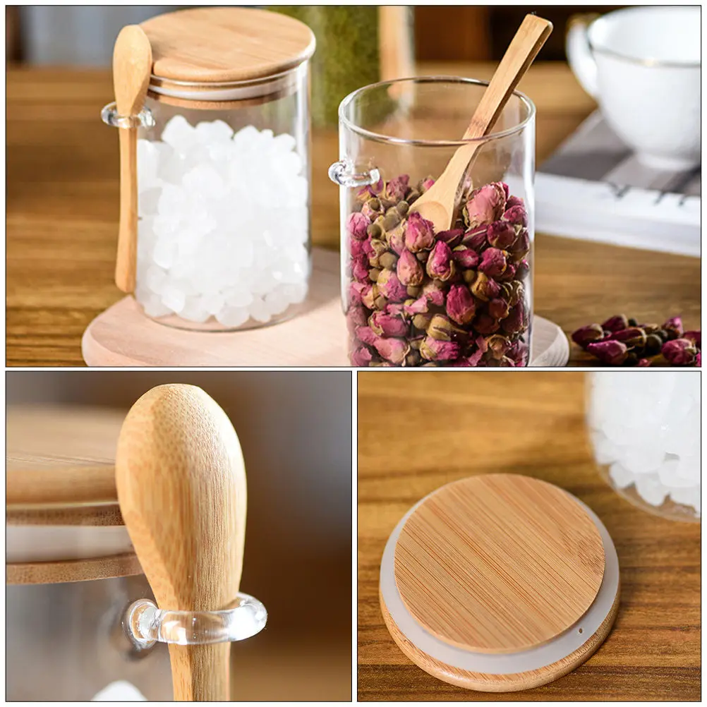 3Pcs Food Sealed Jars Glass Storage Containers with Wood Top Lid for Cereal Grains Coffee Beans Dried Fruit Kitchen Pantry
3Pcs Food Sealed Jars Glass Storage Containers with Wood Top Lid for Cereal Grains Coffee Beans Dried Fruit Kitchen Pantry
