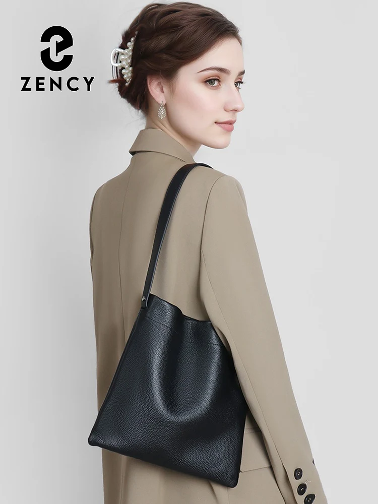 Zency 100% Genuine Leather Handbag Women Bucket Bag Crossbody Beige Black Shoulder Bag
Zency 100% Genuine Leather Handbag Women Bucket Bag Crossbody Beige Black Shoulder Bag