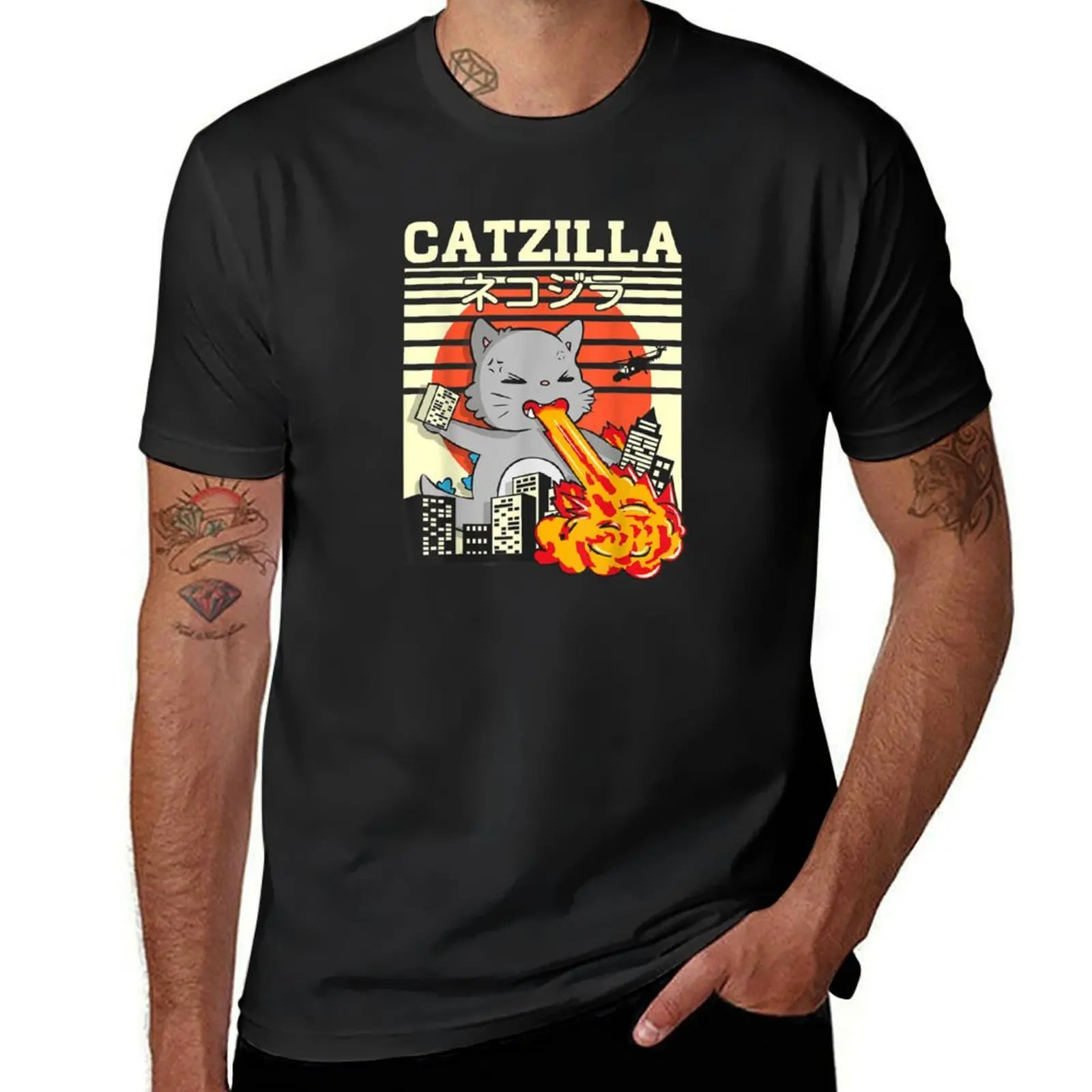 Funny Catzilla Kawaii Cat Kitten Lover Japanese Sunset T-Shirt quick-drying plus size tops oversizeds mens graphic t-shirts pack
Funny Catzilla Kawaii Cat Kitten Lover Japanese Sunset T-Shirt quick-drying plus size tops oversizeds mens graphic t-shirts pack