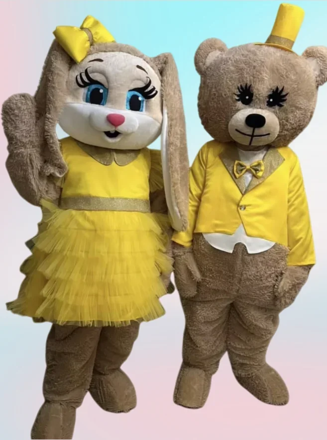 Yellow Suits Brown Bear Easter Bunny Rabbit Mascot Costume for Adults Wedding Dress Halloween Xmas Carnival Fancy Party Outfit
Yellow Suits Brown Bear Easter Bunny Rabbit Mascot Costume for Adults Wedding Dress Halloween Xmas Carnival Fancy Party Outfit