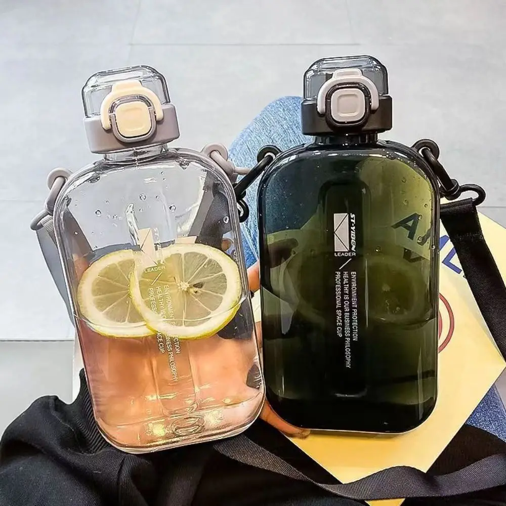 New 750ML Sport Water Bottle Flat Square Transparent Travel Cup Kettle Portable with Handle Outdoor Drinking Bottle Outdoor
New 750ML Sport Water Bottle Flat Square Transparent Travel Cup Kettle Portable with Handle Outdoor Drinking Bottle Outdoor