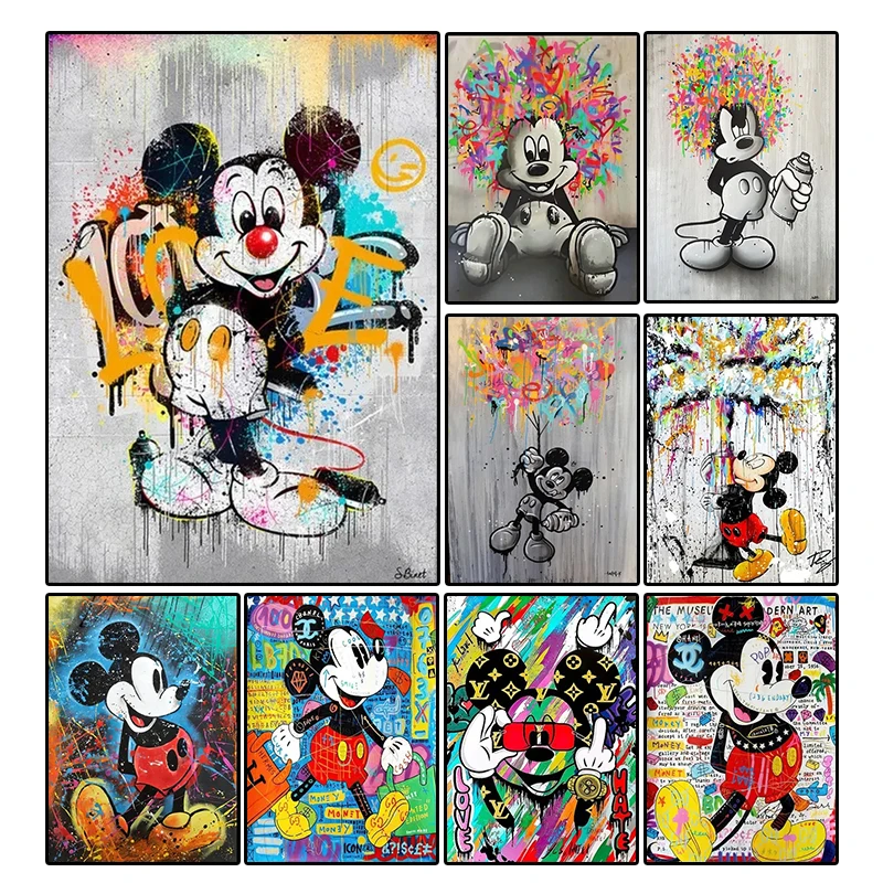 Disney Classic Anime Canvas Painting Mickey Mouse Wall Art Posters Prints Modern Cartoon Home Living Room Decoration Kids Gifts
Disney Classic Anime Canvas Painting Mickey Mouse Wall Art Posters Prints Modern Cartoon Home Living Room Decoration Kids Gifts