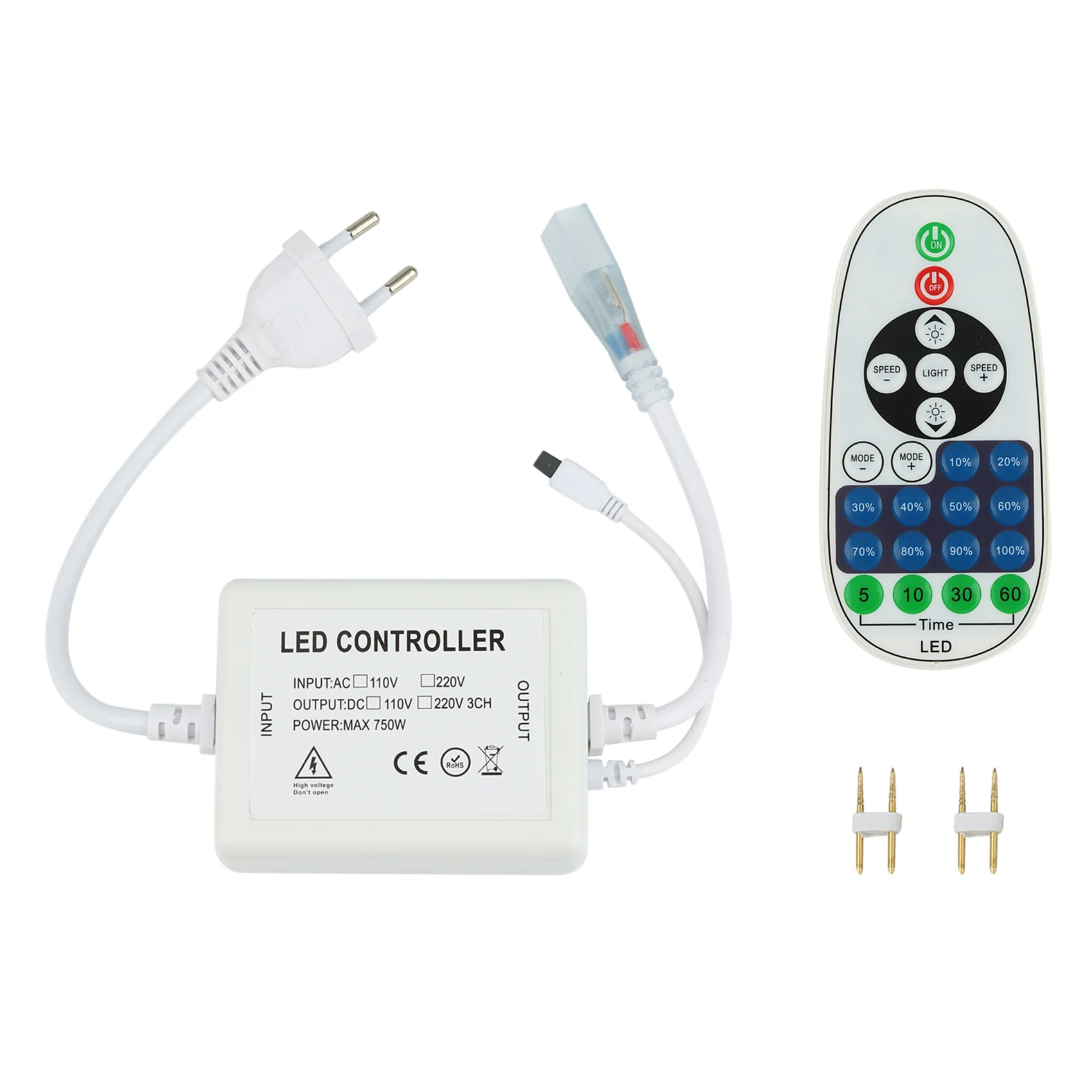 LED Neon Strip Light Dimmer 23 Keys IR Remote Control 750W Single Color Neon Light Dimmer,Dimmer Controller,220V,EU Plug
LED Neon Strip Light Dimmer 23 Keys IR Remote Control 750W Single Color Neon Light Dimmer,Dimmer Controller,220V,EU Plug