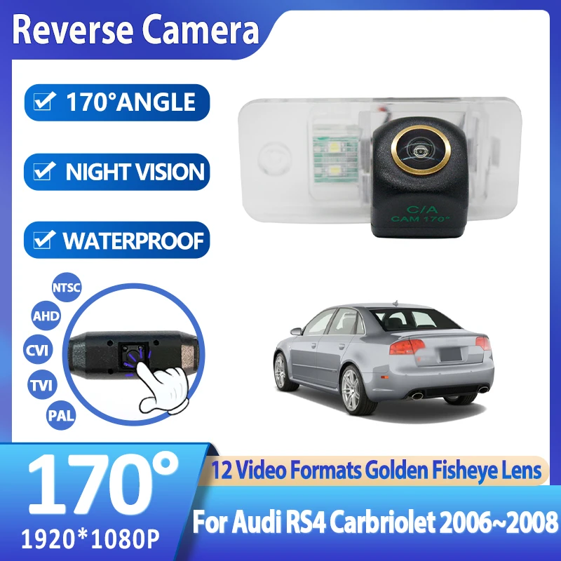 AHD 1920*1080P Vehicle Backup Parking CCD Car Reverse Rear View Camera For Audi RS4 Carbriolet 2006 2007 2008 Parking Monitor 
AHD 1920*1080P Vehicle Backup Parking CCD Car Reverse Rear View Camera For Audi RS4 Carbriolet 2006 2007 2008 Parking Monitor