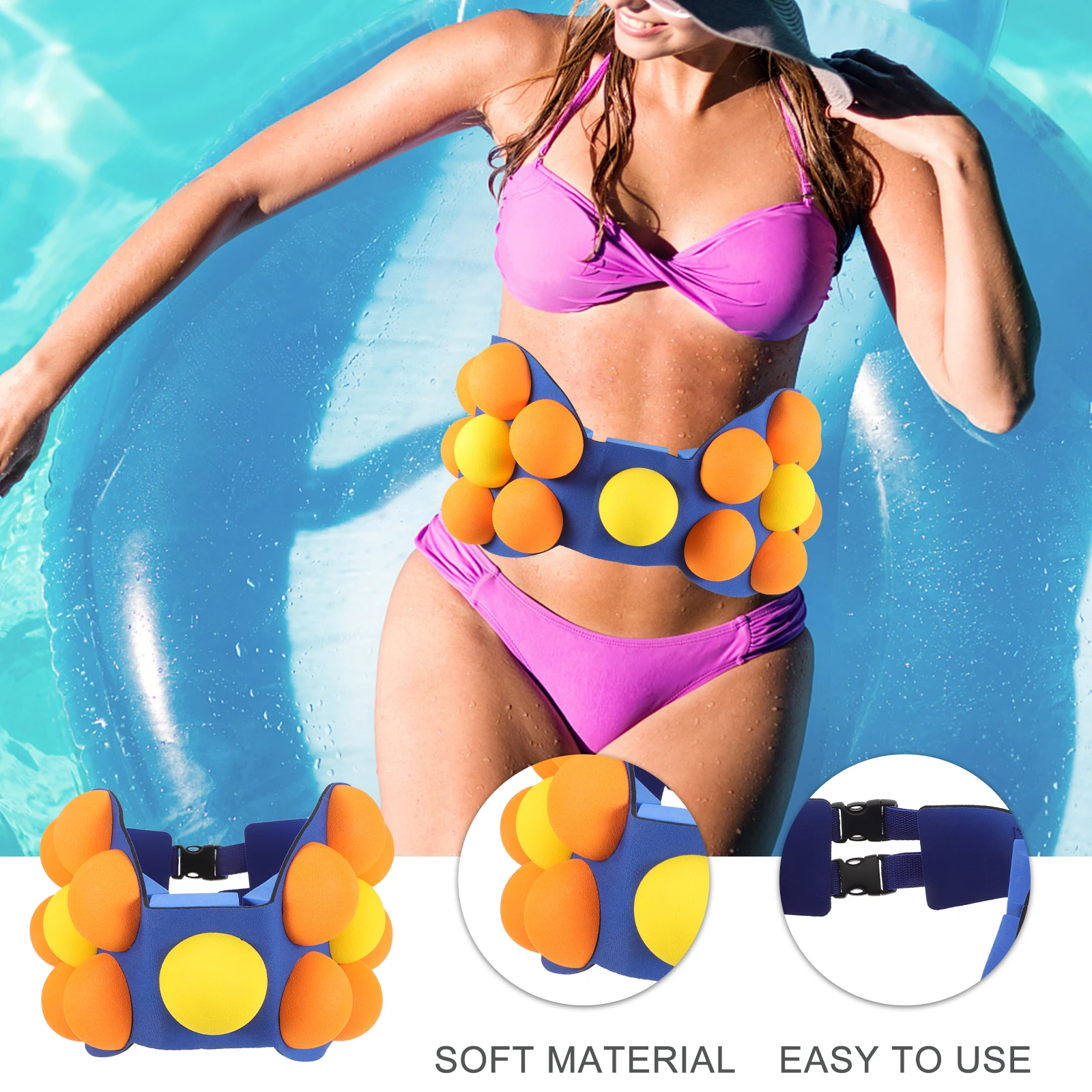 EVA Floating Belt For Swimming Adjustable Design Exercise Swimming Training Aid Durable Waist Trainer For Teenagers
EVA Floating Belt For Swimming Adjustable Design Exercise Swimming Training Aid Durable Waist Trainer For Teenagers