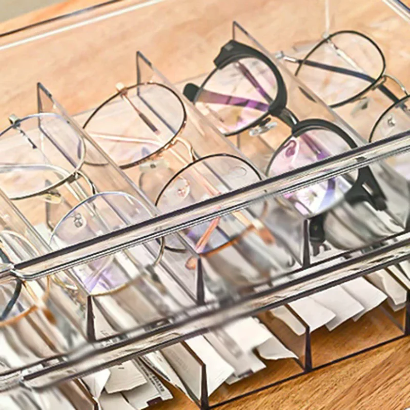 Multifunctional Transparent Glasses Storage Box 5 Grids Devided Sunglass Organizer Dustproof Eyeglasses Container
Multifunctional Transparent Glasses Storage Box 5 Grids Devided Sunglass Organizer Dustproof Eyeglasses Container
