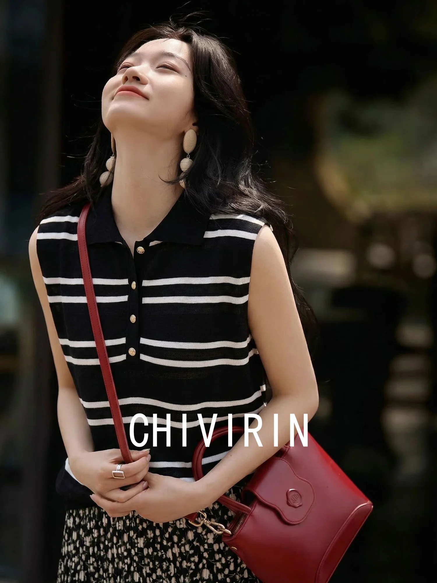 Chivirin Women's Knitted Neck Sleeveless Loose Fit Striped Top Fashionable Summer Commute Casual Style Green Fiber
Chivirin Women's Knitted Neck Sleeveless Loose Fit Striped Top Fashionable Summer Commute Casual Style Green Fiber