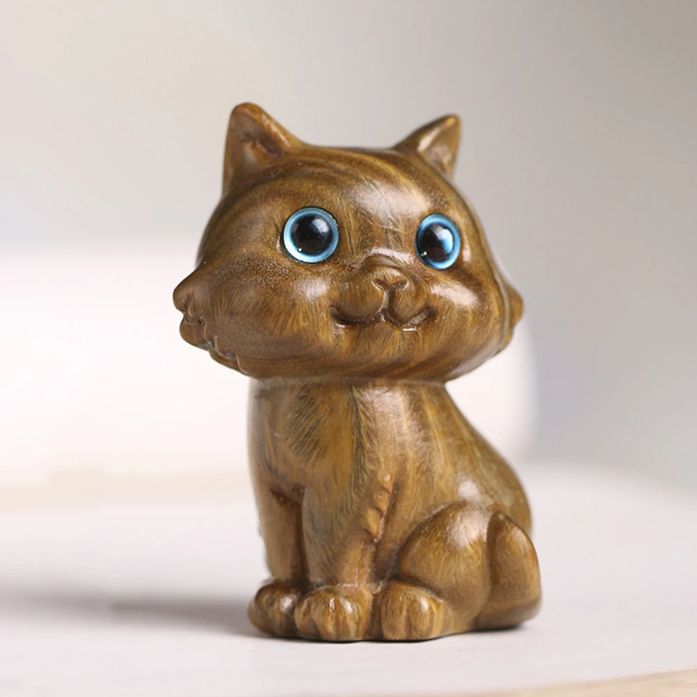 Innovative Green Sandalwood Cat Figurine Solid Wood Miniature Adornment Retro Desktop Kitten Statue Home Decor Wooden Ornament
Innovative Green Sandalwood Cat Figurine Solid Wood Miniature Adornment Retro Desktop Kitten Statue Home Decor Wooden Ornament