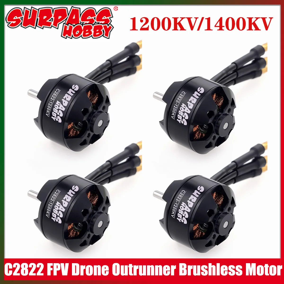 SURPASS HOBBY 2822 1200KV 1400KV Outrunner Brushless Motor 14 Poles for RC Aircraft Fixed-wing FPV Drone Multicopter Quadcopter
SURPASS HOBBY 2822 1200KV 1400KV Outrunner Brushless Motor 14 Poles for RC Aircraft Fixed-wing FPV Drone Multicopter Quadcopter