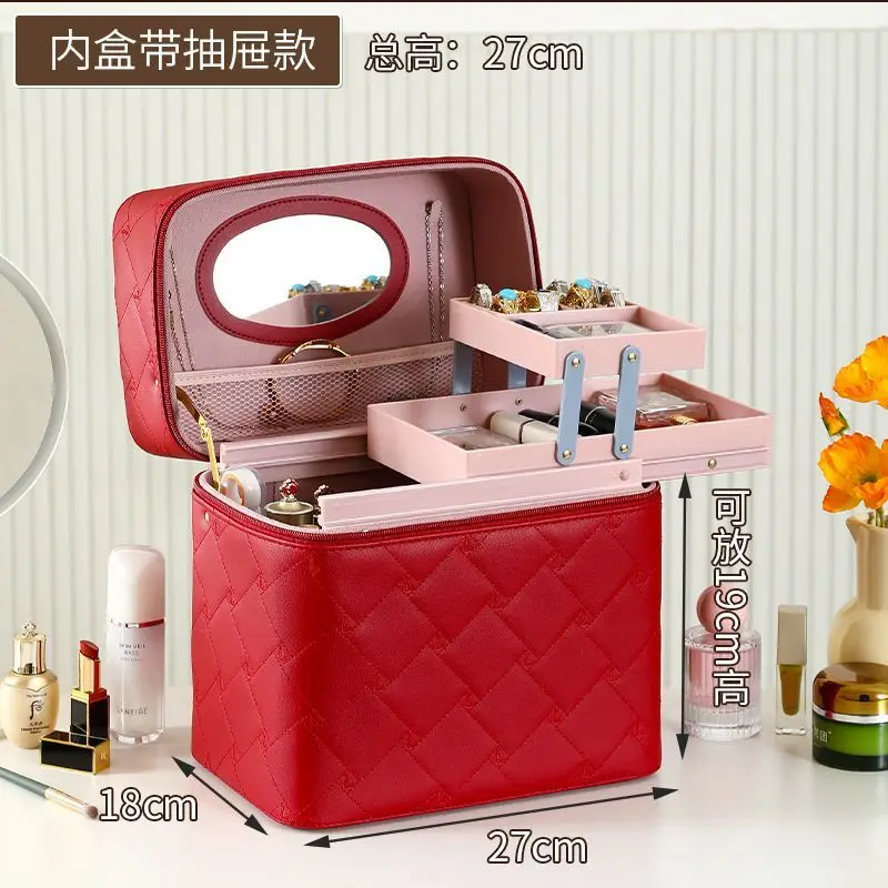 Multi-functional Portable Cosmetic Bag Large Capacity Handheld Desktop Organization Cosmetic Organizer
Multi-functional Portable Cosmetic Bag Large Capacity Handheld Desktop Organization Cosmetic Organizer