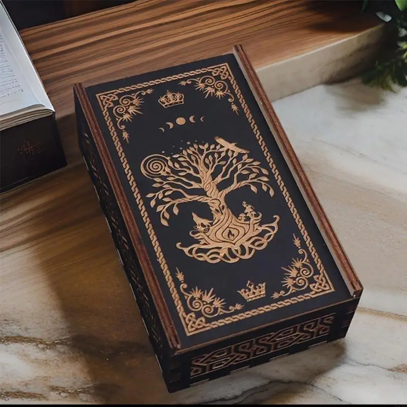 Push Pull Tarots Card Storage Box Portable Card Container Astrology Box Divination Card Storage Case
Push Pull Tarots Card Storage Box Portable Card Container Astrology Box Divination Card Storage Case