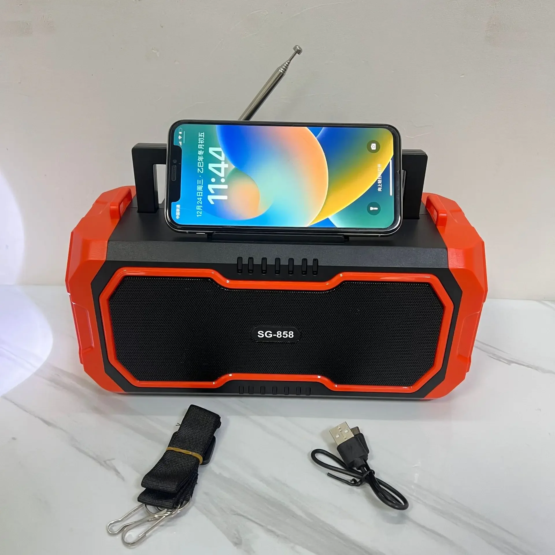Беспроводная Bluetooth-колонка SG-858, портативное FM-радио, TF-карта, TWS стерео, фонарик, аккумулятор 1200 мАч для танцев на открытом воздухе и вечеринок
Беспроводная Bluetooth-колонка SG-858, портативное FM-радио, TF-карта, TWS стерео, фонарик, аккумулятор 1200 мАч для танцев на открытом воздухе и вечеринок