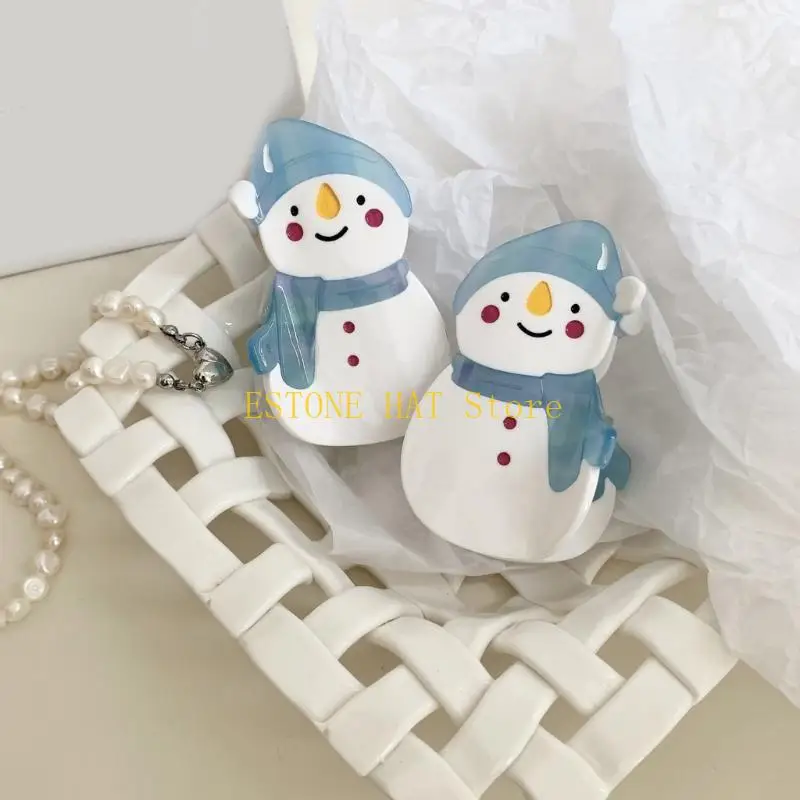 49MF Snowman Hair Clip Fashionable Acetate Hairpin Hair Accessory for Women
49MF Snowman Hair Clip Fashionable Acetate Hairpin Hair Accessory for Women