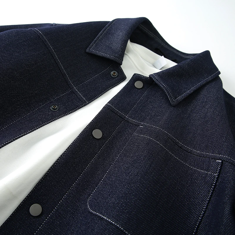 Spring 2023 Men's Youthful Versatile Blue Denim Jacket Top Male Outerwear Standard Fit Button Detail Polyester Blend Long Sleeve
Spring 2023 Men's Youthful Versatile Blue Denim Jacket Top Male Outerwear Standard Fit Button Detail Polyester Blend Long Sleeve