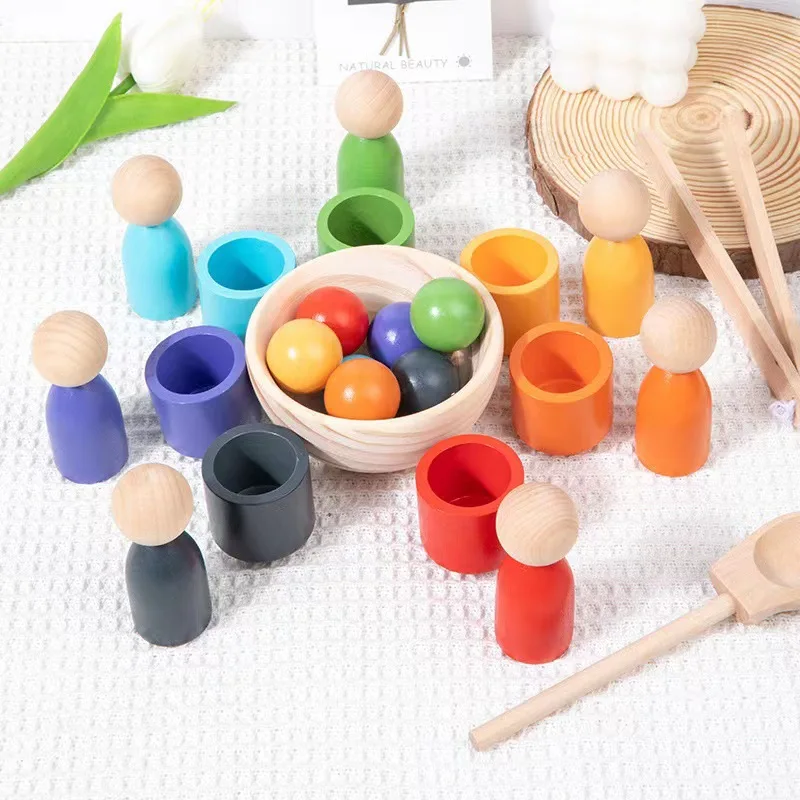 New Puzzle Fun Ball and Cup Wooden Color Classification Toy Beads Color Matching Montessori Toys
New Puzzle Fun Ball and Cup Wooden Color Classification Toy Beads Color Matching Montessori Toys