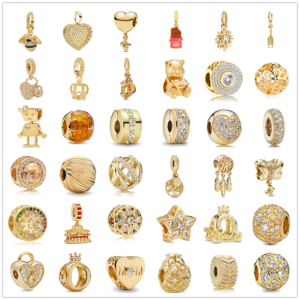 Sparkling Clip Bead Zirconia Gold Color Family Pandora Dangle Charm fit Original Pandora charms silver 925 Bracelets DIY Jewelry
Sparkling Clip Bead Zirconia Gold Color Family Pandora Dangle Charm fit Original Pandora charms silver 925 Bracelets DIY Jewelry