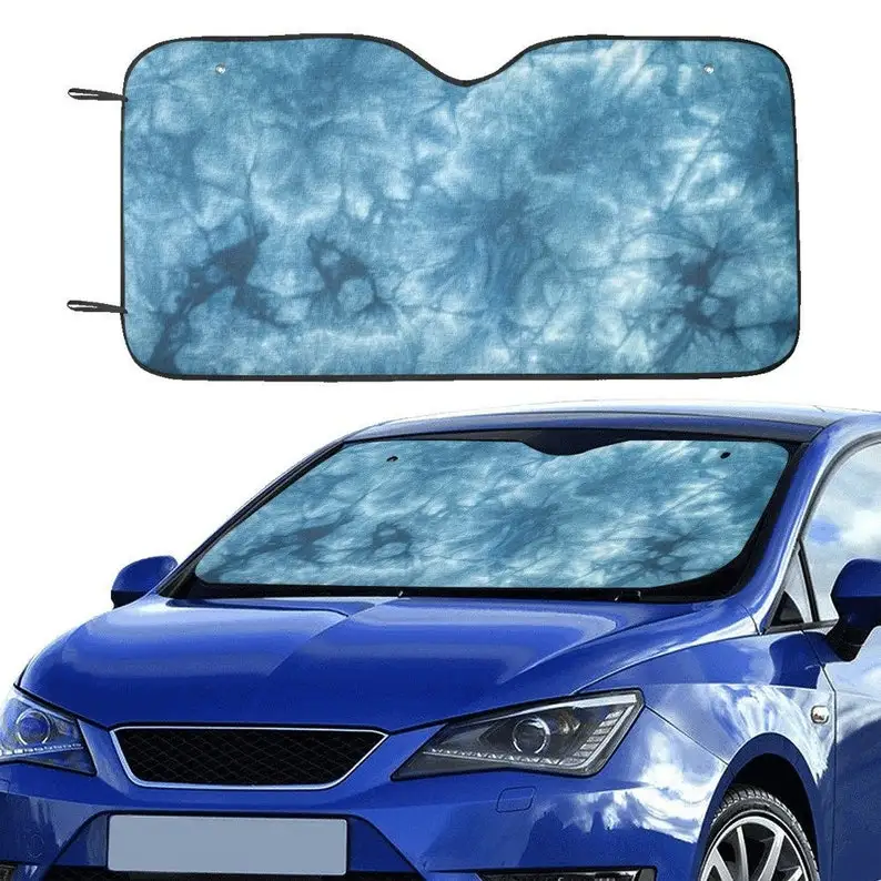 Blue Tie Dye Windshield Sun Shade, Colorful Watercolor Hippie Car Accessories Auto Protector Window Visor Screen Cover Decor
Blue Tie Dye Windshield Sun Shade, Colorful Watercolor Hippie Car Accessories Auto Protector Window Visor Screen Cover Decor