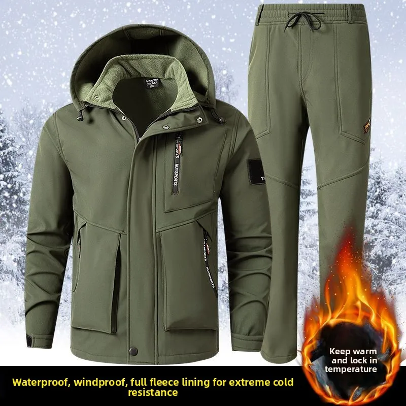 Cycling Camping Hiking Jackets+Pants Suit Winter Men's Padded Thickened Sport Cold Waterproof Warm Riding Outdoor Mountaineering
Cycling Camping Hiking Jackets+Pants Suit Winter Men's Padded Thickened Sport Cold Waterproof Warm Riding Outdoor Mountaineering