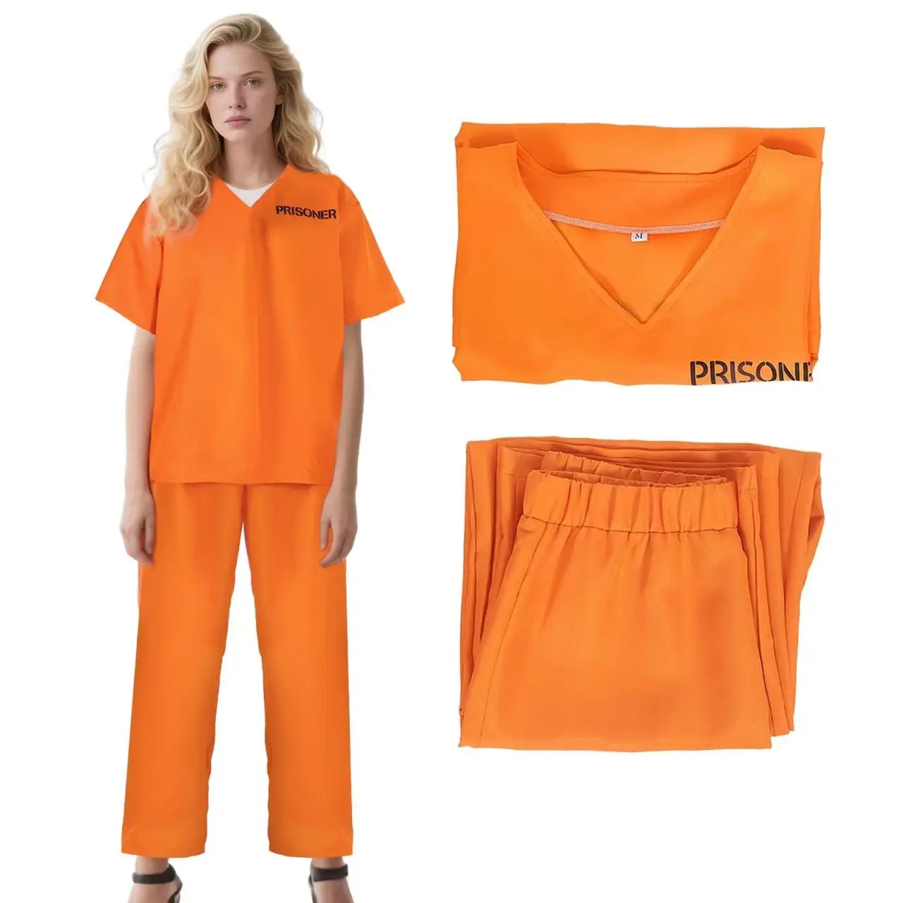 Orange Prison Jumpsuit Inmate Costume Cosplay Thin Fabric
Orange Prison Jumpsuit Inmate Costume Cosplay Thin Fabric