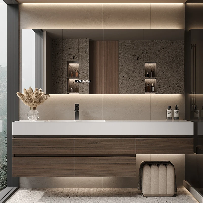 Storage Mirrors Bathroom Cabinets Makeup Stand Smart Hotel Bathroom Cabinets Modern Plywood Furniture Armoires De Bain MH
Storage Mirrors Bathroom Cabinets Makeup Stand Smart Hotel Bathroom Cabinets Modern Plywood Furniture Armoires De Bain MH
