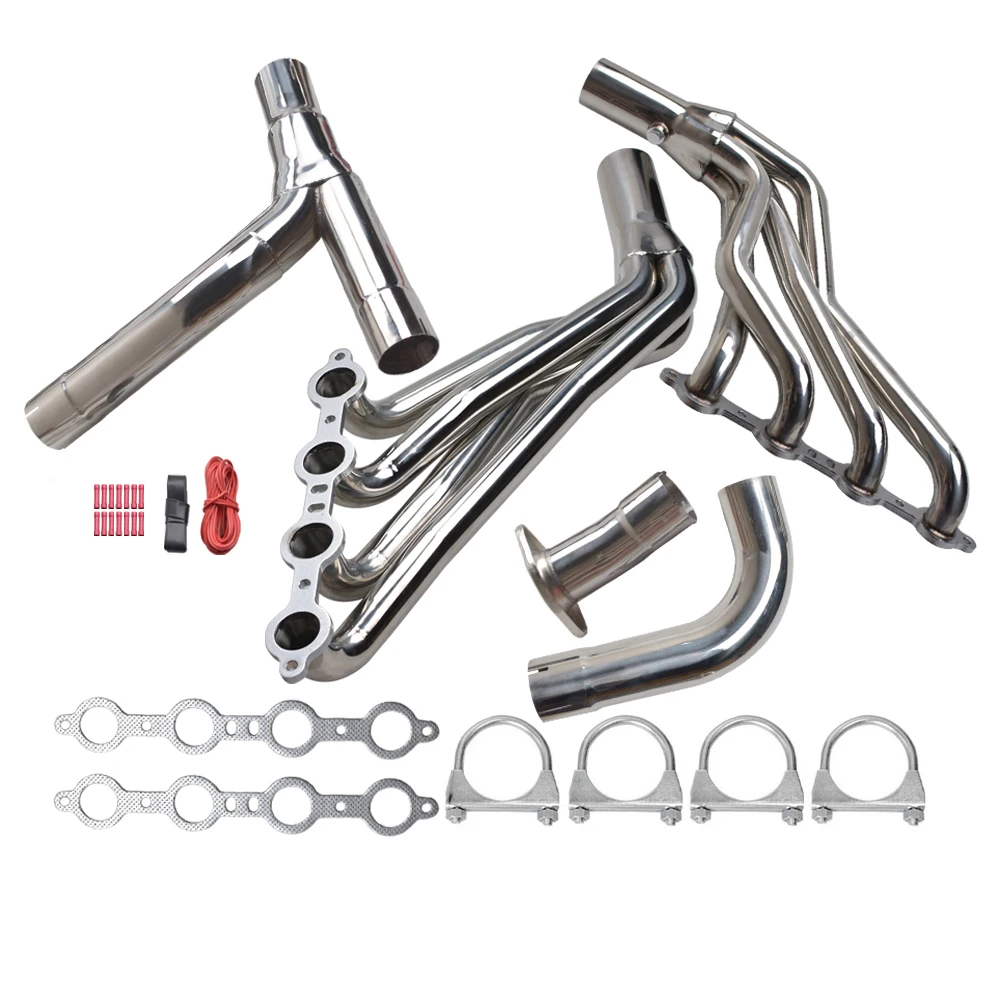 Stainless Steel Tube Exhaust Headers Manifold Kit For 99-06 Chevy Silverado GMC Sierra 1500 2500 4.8L 5.3L 6.0L V8 LS Engine
Stainless Steel Tube Exhaust Headers Manifold Kit For 99-06 Chevy Silverado GMC Sierra 1500 2500 4.8L 5.3L 6.0L V8 LS Engine