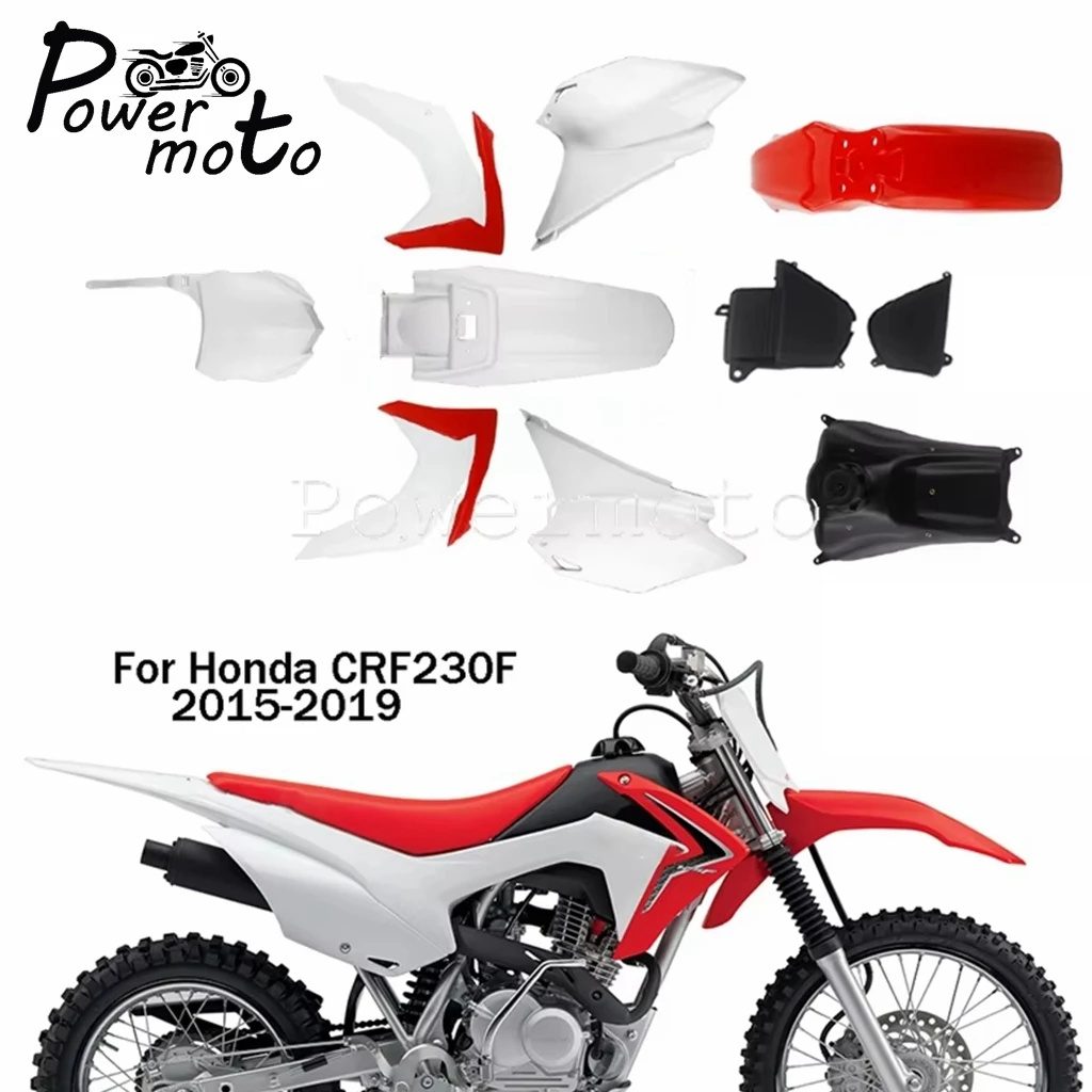 Motocross Full Body Fairing Side Panels Fender Fuel Tank Radiator Shrouds Front Number Plate For Honda CRF230F 15-19 Fuel Tank
Motocross Full Body Fairing Side Panels Fender Fuel Tank Radiator Shrouds Front Number Plate For Honda CRF230F 15-19 Fuel Tank