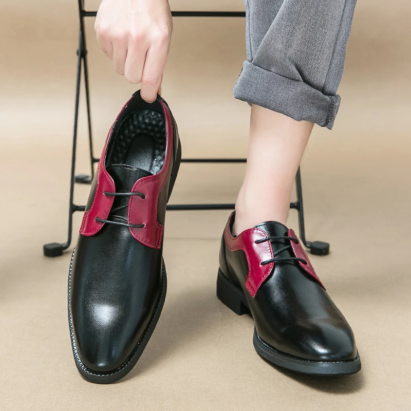 Casual soybean shoes men's versatile double patchwork color business formal wear plus size leather shoes man
Casual soybean shoes men's versatile double patchwork color business formal wear plus size leather shoes man