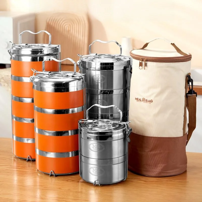 Large Capacity round Three-Layer Lunch Box 304 Stainless Steel Insulated Lunch Bucket Multi-layer Student Meal Box Food Conta...
Large Capacity round Three-Layer Lunch Box 304 Stainless Steel Insulated Lunch Bucket Multi-layer Student Meal Box Food Conta...