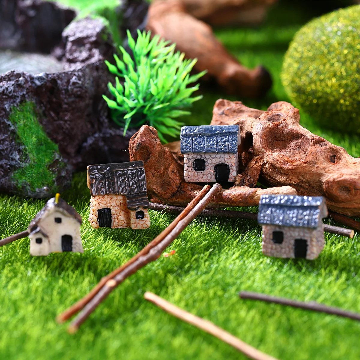 4Pcs Miniature House Micro Garden Resin Village Houses Waterproof Durable DIY Bonsai Fairy Garden Desktop Decor
4Pcs Miniature House Micro Garden Resin Village Houses Waterproof Durable DIY Bonsai Fairy Garden Desktop Decor