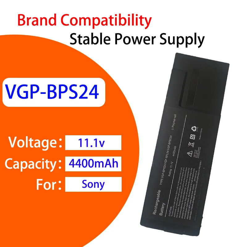 New Replacement Battery For Sony VGP-BPS24 PCG-41217T PCG-41215T VPCSD-113T 11.1V 4400mAh High Capacity Li-ion Notebook Battery
New Replacement Battery For Sony VGP-BPS24 PCG-41217T PCG-41215T VPCSD-113T 11.1V 4400mAh High Capacity Li-ion Notebook Battery