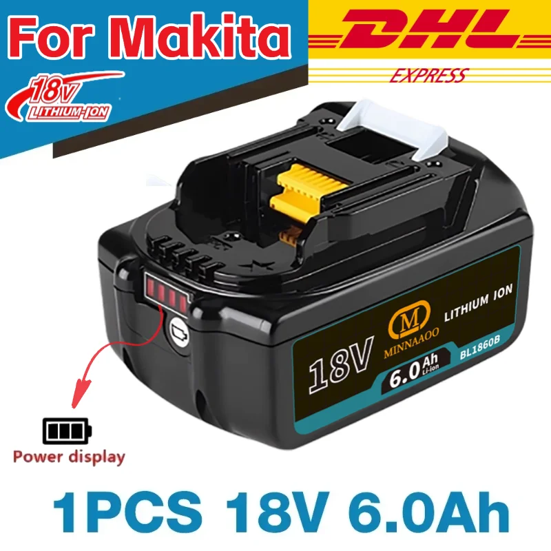 Genuine For Makita 18V 5/6Ah Battery BL1860B BL1840 BL1830B BL1850B BL1850 BL1860 BL1815 Replacement Lithium Battery
Genuine For Makita 18V 5/6Ah Battery BL1860B BL1840 BL1830B BL1850B BL1850 BL1860 BL1815 Replacement Lithium Battery