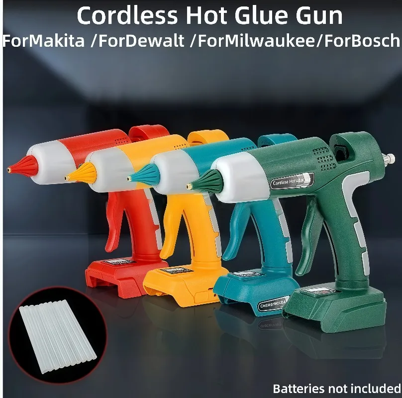 Portable DIY Cordless Electric Hot Melt Glue Gun, Compatible forMakita/DeWalt/Milwaukee/Bosch18V Li-Ion Battery, with Glue Stick
Portable DIY Cordless Electric Hot Melt Glue Gun, Compatible forMakita/DeWalt/Milwaukee/Bosch18V Li-Ion Battery, with Glue Stick