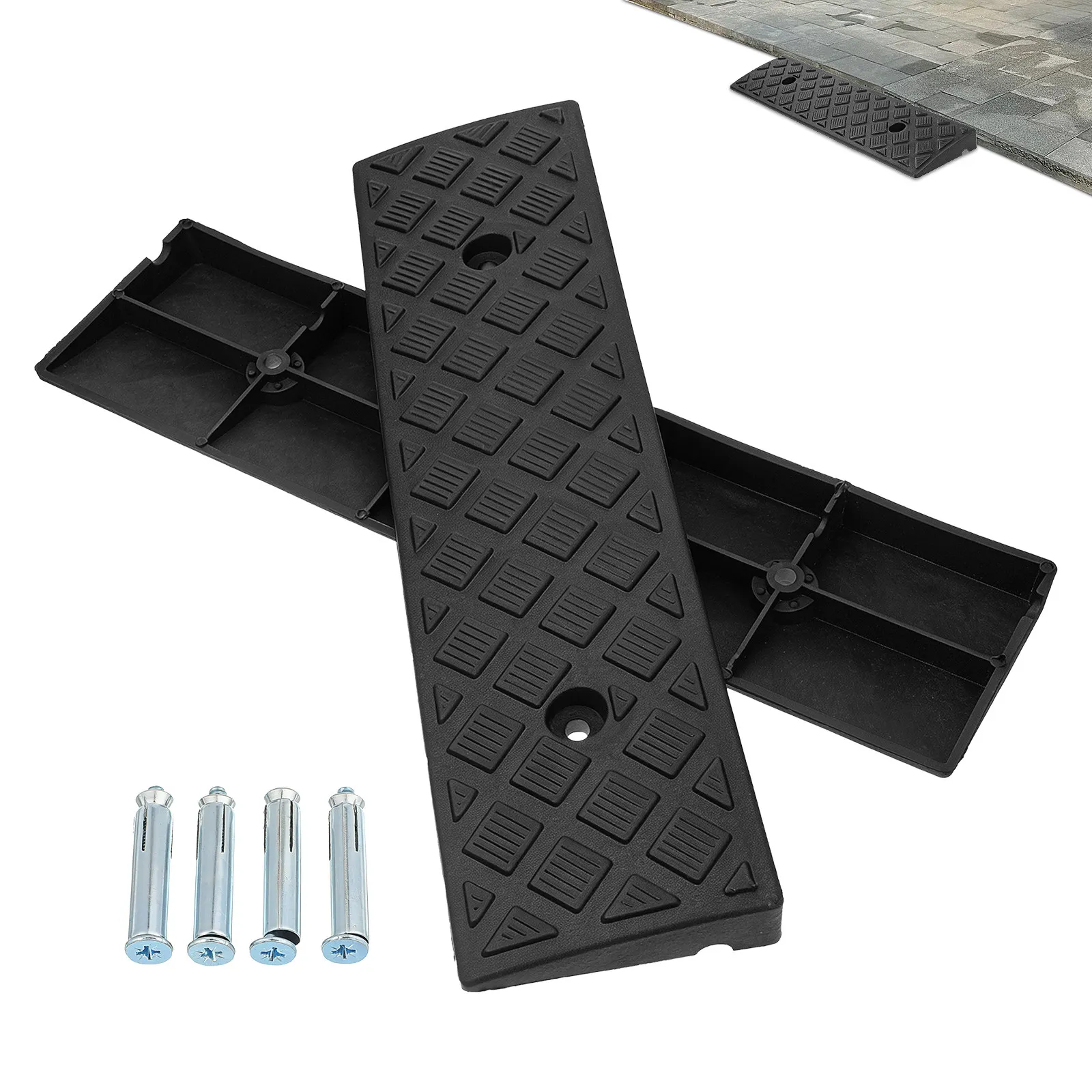 2pcs 3CM High Black Threshold Driveway Curb Ramps Car Wheel ATV Scooter Truck Loading Ramps Vehicle Protection
2pcs 3CM High Black Threshold Driveway Curb Ramps Car Wheel ATV Scooter Truck Loading Ramps Vehicle Protection