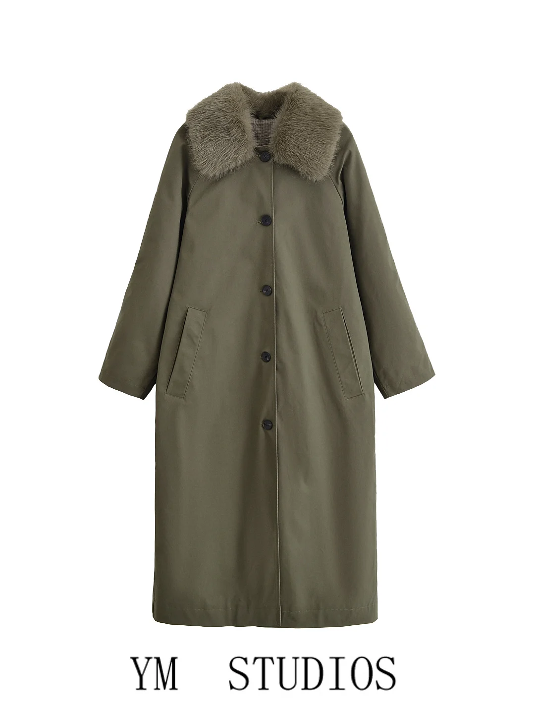 Women's Long Loose Coat Double-Sided Wear Fur Collar Simple Aosphere Sle Faionable Spring Polyester Fiber Casual Wear
Women's Long Loose Coat Double-Sided Wear Fur Collar Simple Aosphere Sle Faionable Spring Polyester Fiber Casual Wear