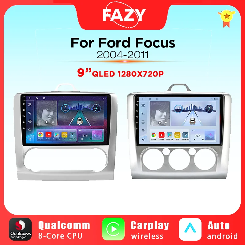 9'' Android Auto Radio Multimedia Player For Ford Focus Mk2 Mk3 Exi 2004-2011 GPS Navigation Wireless Carplay Stereo 4G DSP 2Din
9'' Android Auto Radio Multimedia Player For Ford Focus Mk2 Mk3 Exi 2004-2011 GPS Navigation Wireless Carplay Stereo 4G DSP 2Din