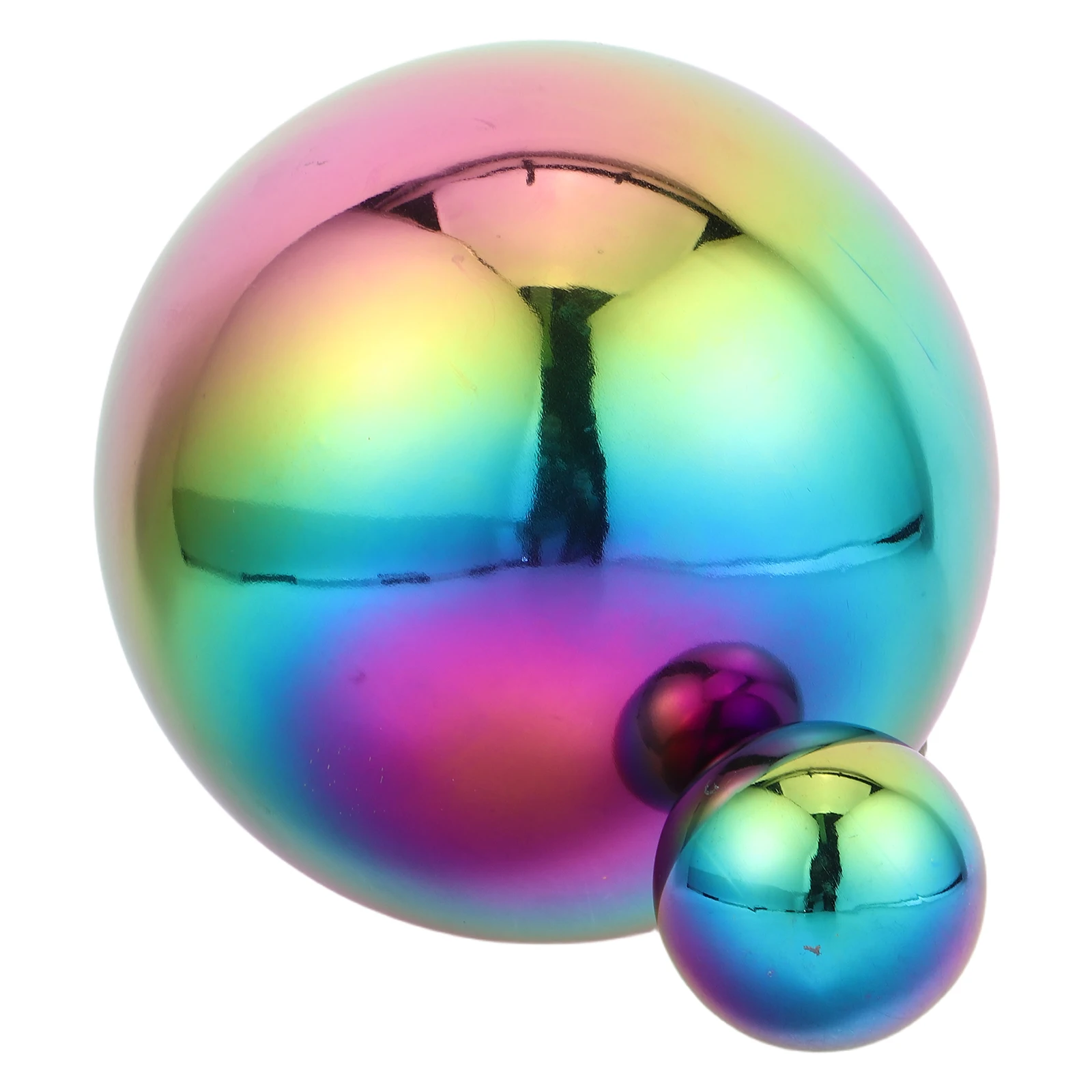 2 Pcs Stainless Steel Balls Hollow Sphere Garden Ornaments Reflective Metal Gazing Balls for Ceiling Shop Window Christmas
2 Pcs Stainless Steel Balls Hollow Sphere Garden Ornaments Reflective Metal Gazing Balls for Ceiling Shop Window Christmas