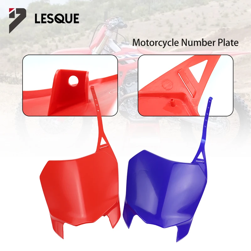 LESQUE Pit Dirt Bike Front License Number Plate Plastic Cover Fender For CRF110 CRF125 2013 2022 Off Road Motocross Bikes
LESQUE Pit Dirt Bike Front License Number Plate Plastic Cover Fender For CRF110 CRF125 2013 2022 Off Road Motocross Bikes