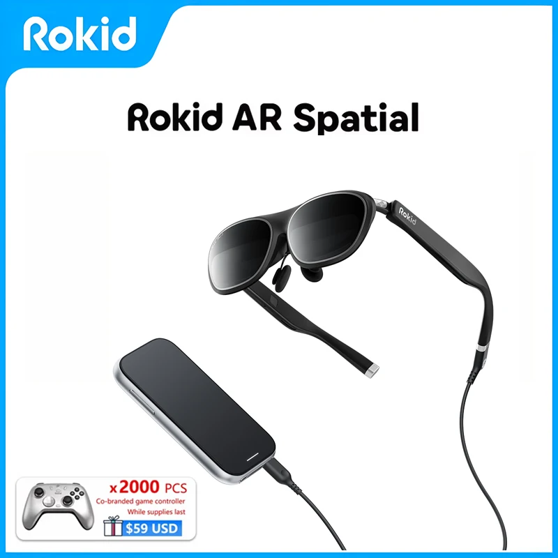 Rokid Max 2 Spatial AR Lite 300" Spatial Multi Screen 1920X1200 50°FoV Home Game Viewing Realtime Trans
Rokid Max 2 Spatial AR Lite 300" Spatial Multi Screen 1920X1200 50°FoV Home Game Viewing Realtime Trans