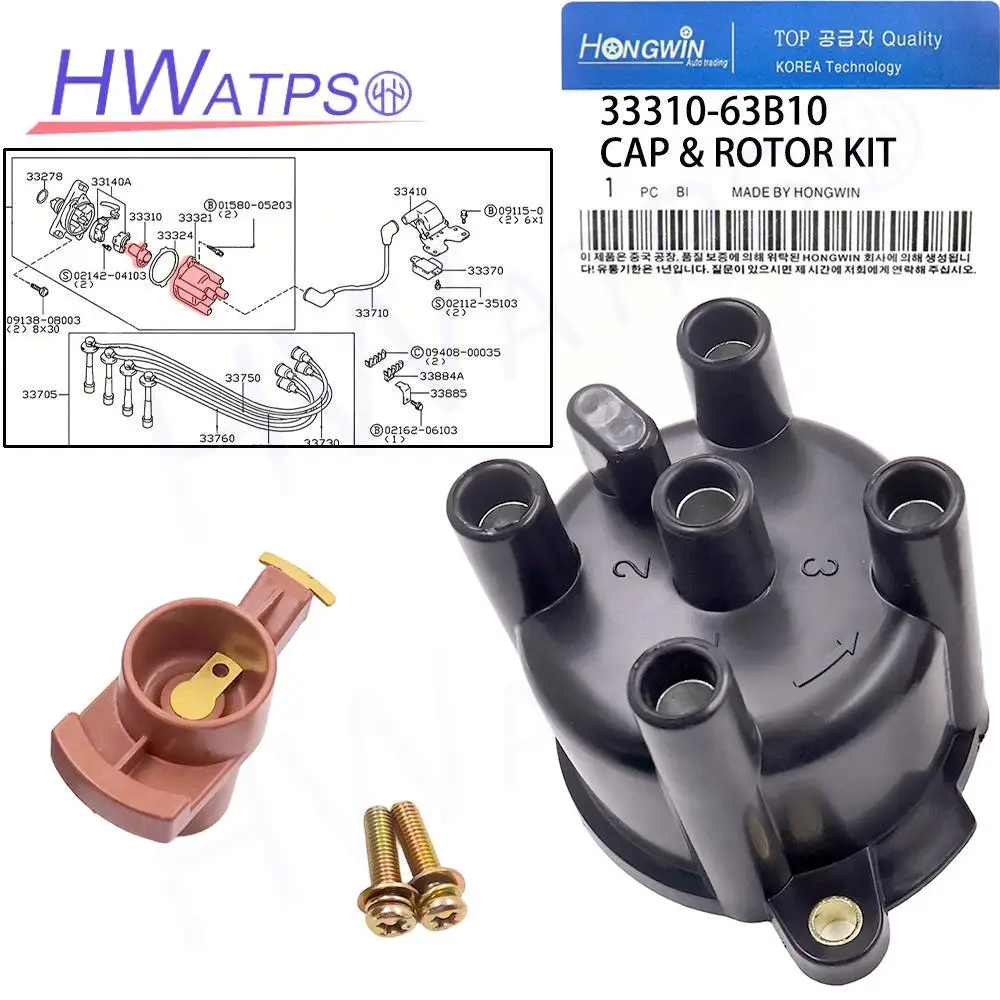 33310-63B10 Distributor Cap and Rotor Kit For Suzuki Swift Vitara Baleno Alto G13A G13BA G16A G16B G13B G16B F10A G10A G10B
33310-63B10 Distributor Cap and Rotor Kit For Suzuki Swift Vitara Baleno Alto G13A G13BA G16A G16B G13B G16B F10A G10A G10B