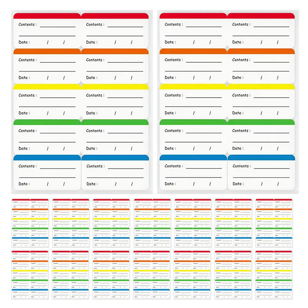 50 Sheets Food Storage Labels High Adhesion Removable Freezer Meal Labels Clear Identification Refrigerator Food Stickers
50 Sheets Food Storage Labels High Adhesion Removable Freezer Meal Labels Clear Identification Refrigerator Food Stickers