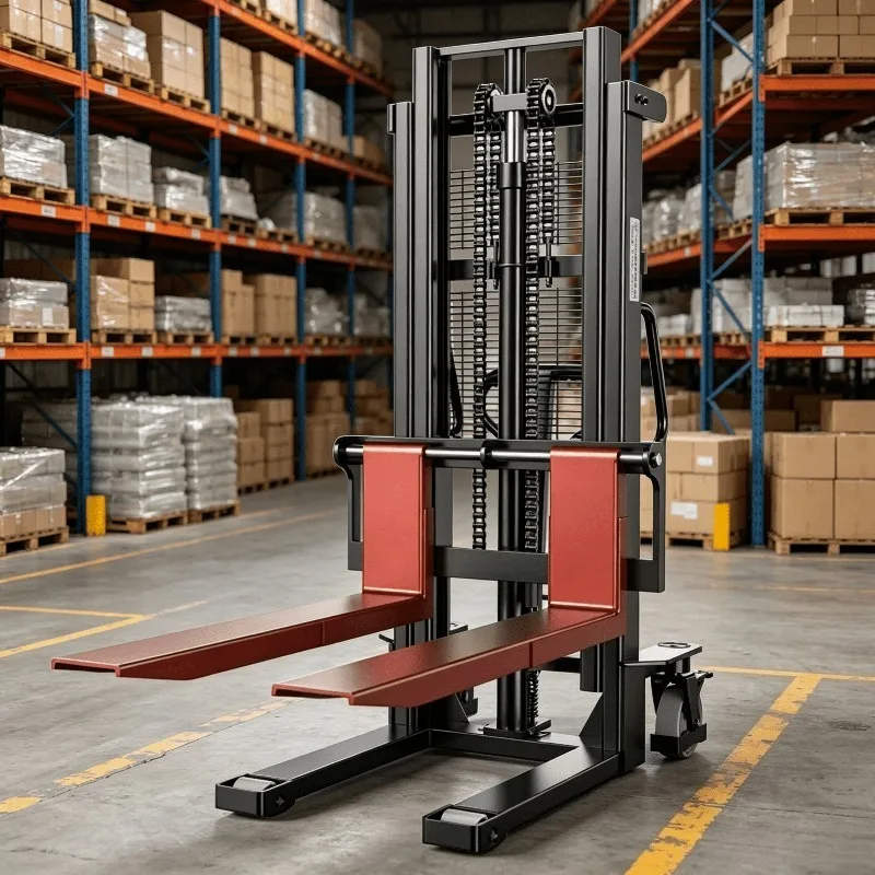 1/2T Manual Hydraulic Stacker Logistics Warehouse Lifting Pallet Truck Elevating Loading Unloading Forklift
1/2T Manual Hydraulic Stacker Logistics Warehouse Lifting Pallet Truck Elevating Loading Unloading Forklift