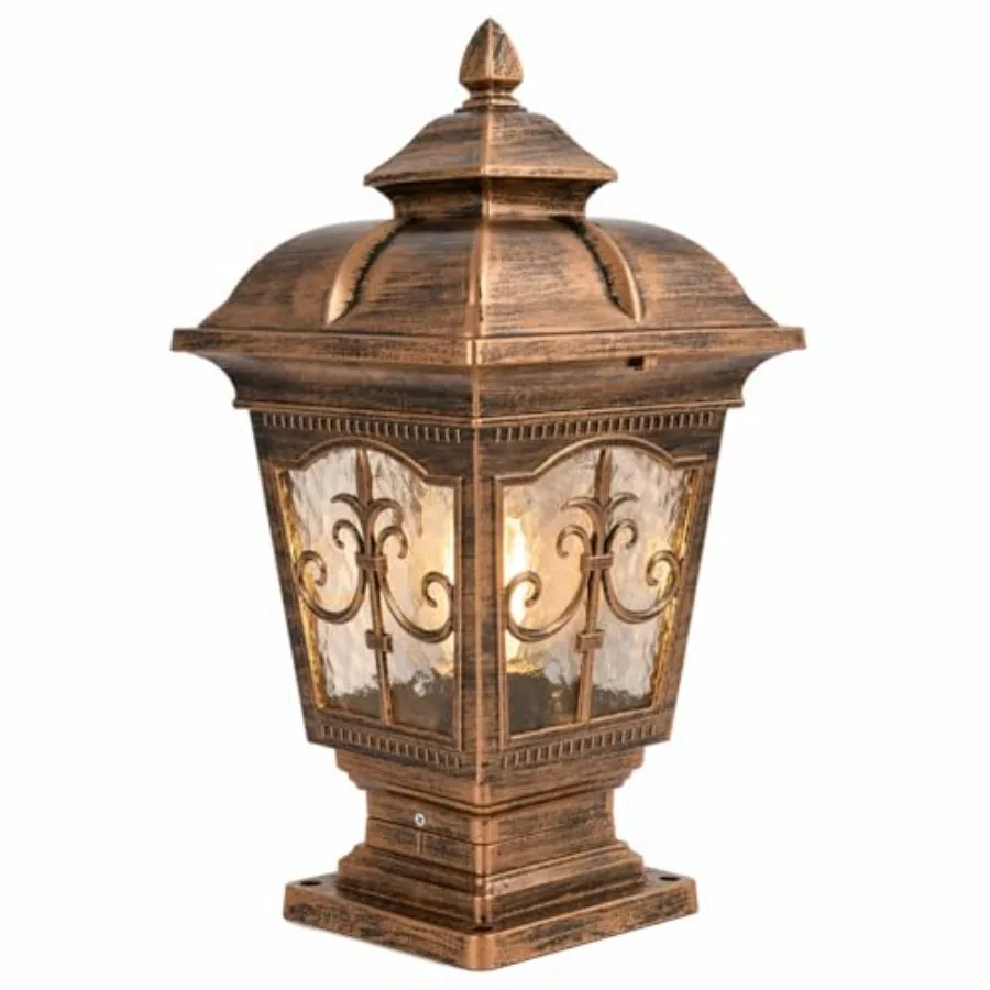 17.72" Outdoor Post Light - Hardwired E26 Column Lamp, Durable Die-Cast Aluminum Tempered Glass, IP65 Waterproof, Patio, Villa,
17.72" Outdoor Post Light - Hardwired E26 Column Lamp, Durable Die-Cast Aluminum Tempered Glass, IP65 Waterproof, Patio, Villa,