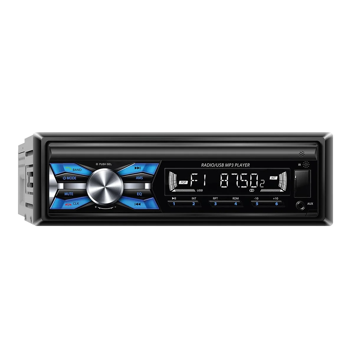 Автомобильный стерео радиоприемник Bluetooth AM/FM, mp3-плеер, звонки в режиме громкой связи, встроенный микрофон, беспроводной пульт дистанционного управления
Автомобильный стерео радиоприемник Bluetooth AM/FM, mp3-плеер, звонки в режиме громкой связи, встроенный микрофон, беспроводной пульт дистанционного управления