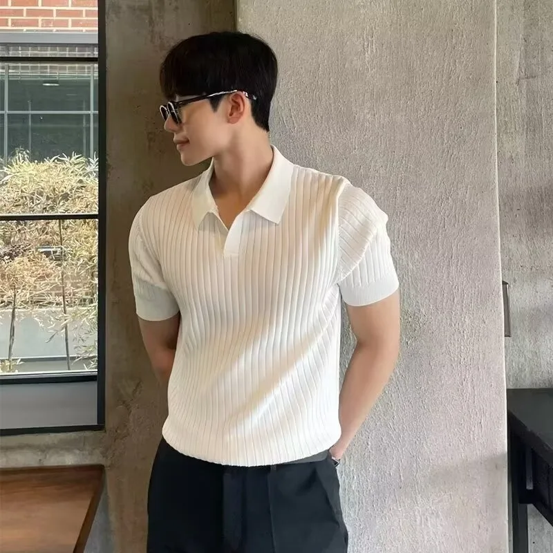 Men's summer new fashionable outdoor casual breathable comfortable slim fit collar solid color casual knitted t-shirt
Men's summer new fashionable outdoor casual breathable comfortable slim fit collar solid color casual knitted t-shirt