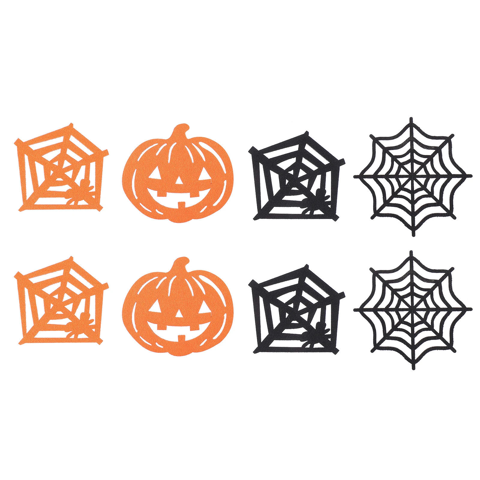 8pcs Felt Coasters Pumpkin Spider Web Halloween Felt Coasters Table Decor Party Supplies Mats for Kitchen Bar
8pcs Felt Coasters Pumpkin Spider Web Halloween Felt Coasters Table Decor Party Supplies Mats for Kitchen Bar