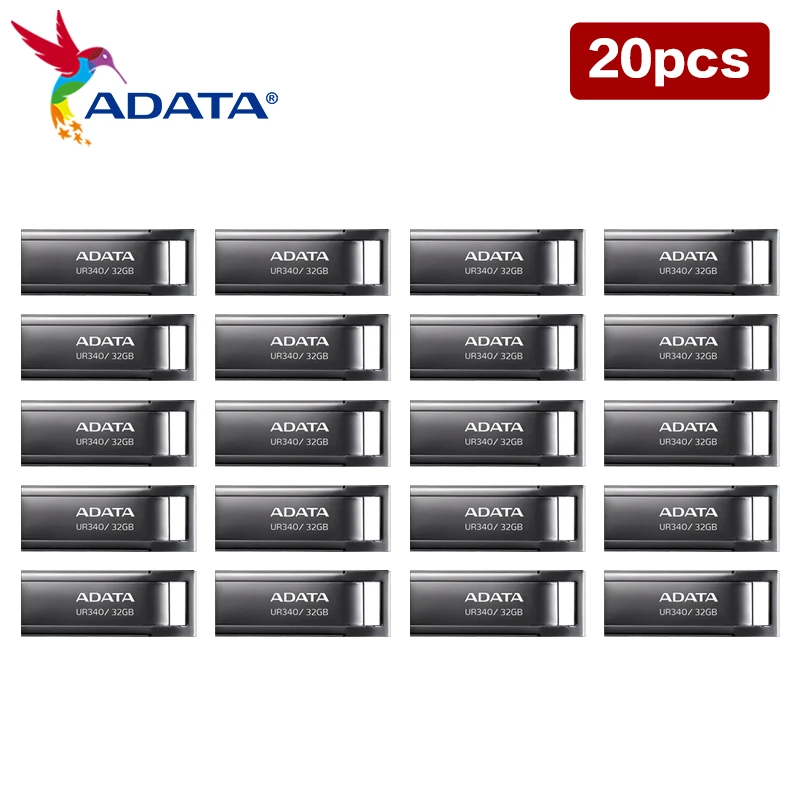 ADATA 20PCS 128GB USB 3.2 Gen1 USB Flash Drive 32GB UR340 64GB Memory Pendrive Metal Memory Stick For PC 100% Original
ADATA 20PCS 128GB USB 3.2 Gen1 USB Flash Drive 32GB UR340 64GB Memory Pendrive Metal Memory Stick For PC 100% Original