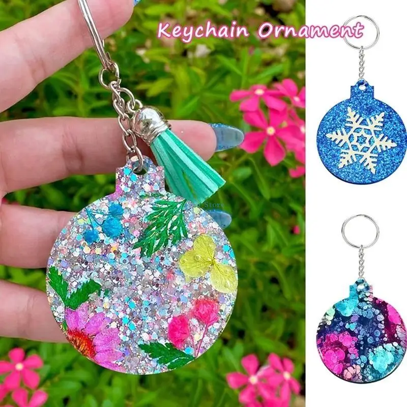 X7XB 6 ×Christmas Ornament Resin Molds Round Casting Mold for Keychain Pendant Making
X7XB 6 ×Christmas Ornament Resin Molds Round Casting Mold for Keychain Pendant Making