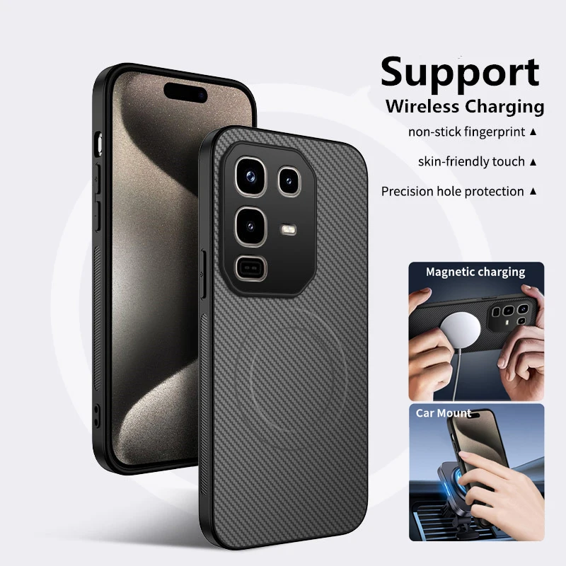 Magnetic Silicone Case for Infinix Note Edge 60 40 50 Pro Plus 50S 50X Wireless Charging Carbon Fiber PU Soft Cover Phone Cases
Magnetic Silicone Case for Infinix Note Edge 60 40 50 Pro Plus 50S 50X Wireless Charging Carbon Fiber PU Soft Cover Phone Cases